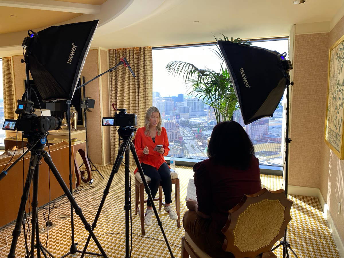 Behind the scenes — lighting an interview Behind the scenes — lighting an interview