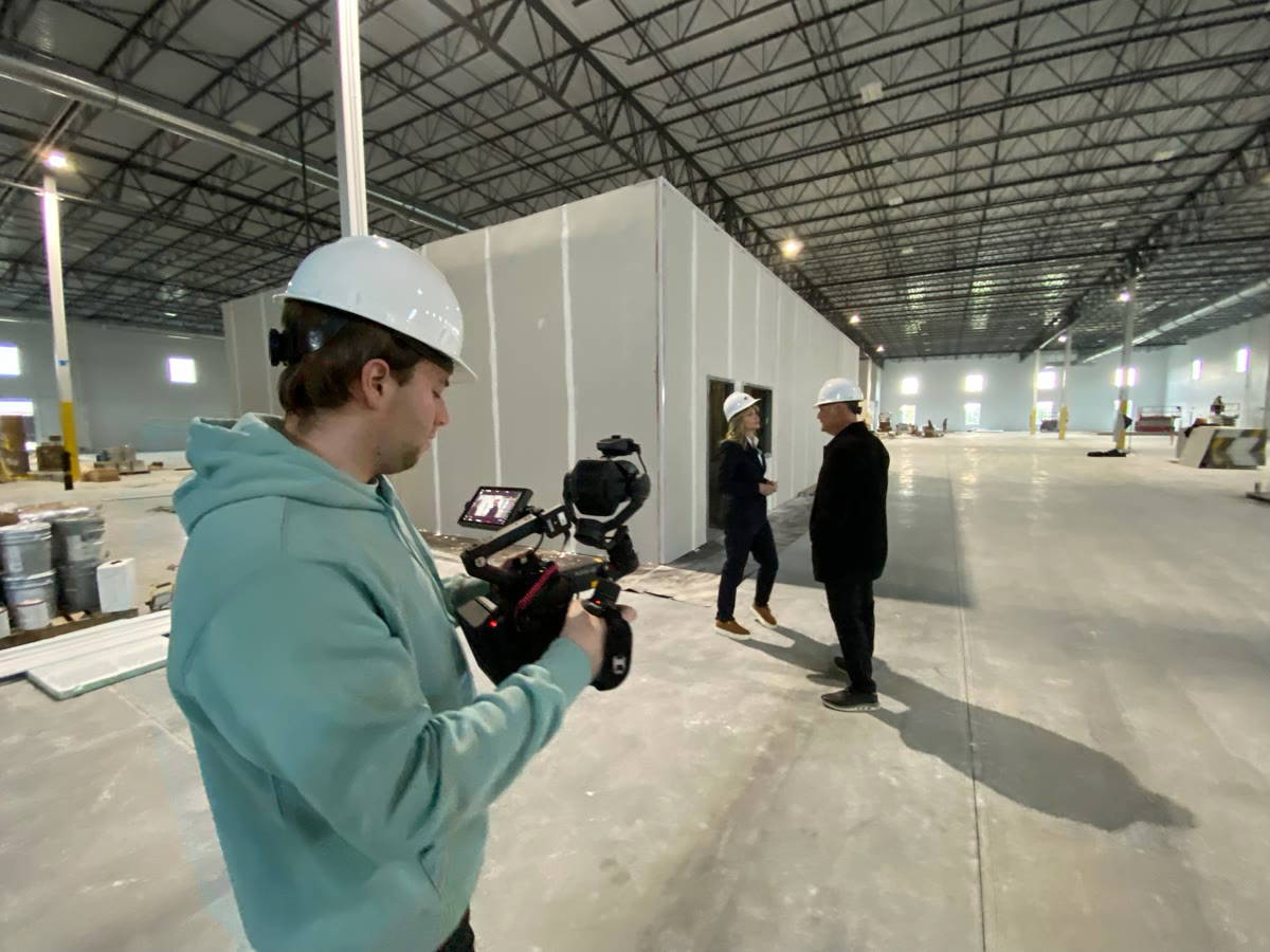 Behind the scenes — filming on location Behind the scenes — filming on location