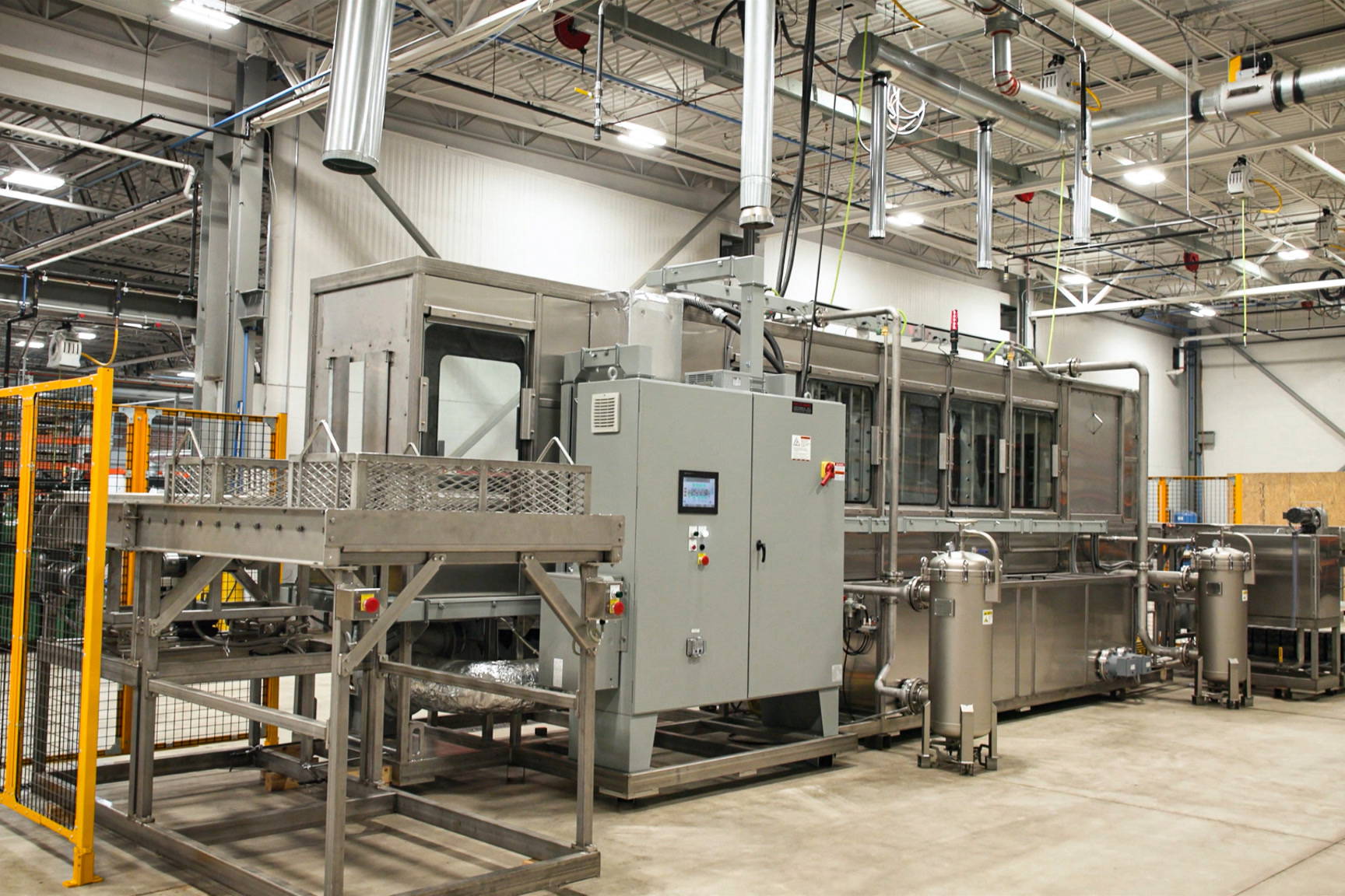 Pallet washing system on the Niagara Systems production floor Pallet washing system on the Niagara Systems production floor