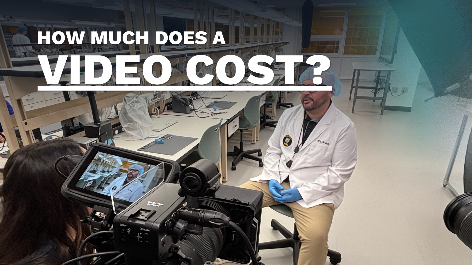 Blog cover: Video as a Business Asset: Why It’s More Than a Marketing Expense A Double Take Video camera operator filming a man in a medical setting